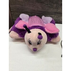 Pillow Pets Dream Lites Butterfly Purple Pink Starry Night Light Projector Plush